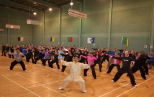 Large group of tai chi in Brazil
